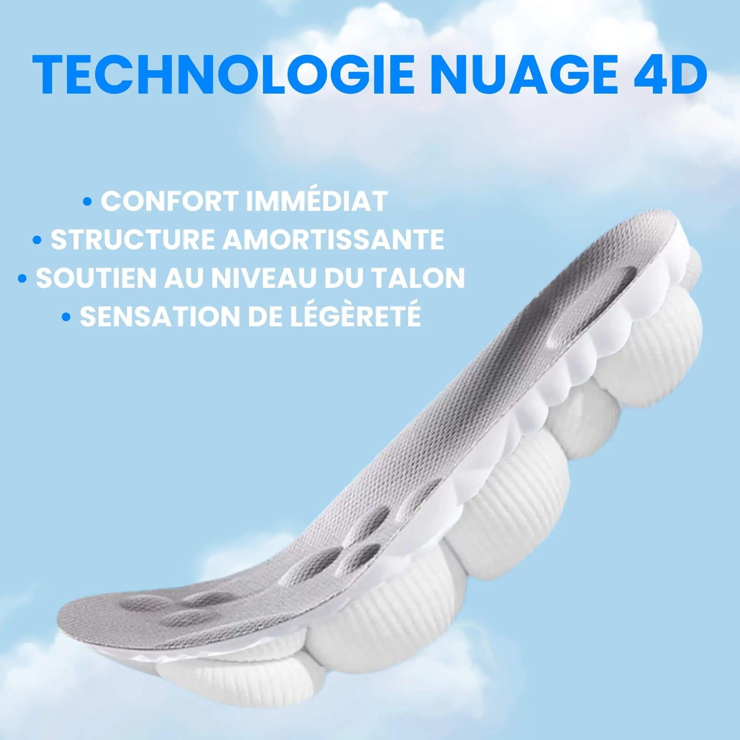 Semelle stabilisante mousse confort